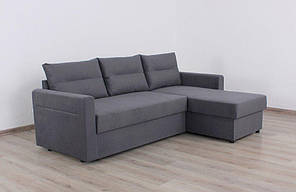 М'який куточок Benefit 78 230x156 см графітово-сірий