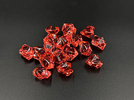 Прозорі камінці для декору ваз, подарунків, рослин та інтер'єрів  0,1 кг, великого розміру, кольорові