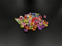 Прозорі камінці для декору ваз, подарунків, рослин та інтер'єрів  0,1 кг, великого розміру, кольорові