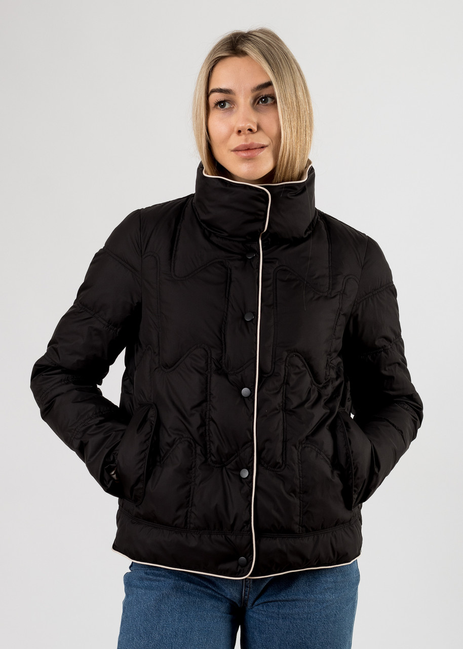 Куртка жіноча чорна коротка демісезонна Vivilona M L