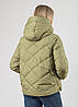 Куртка жіноча оливкова демісезонна коротка Vivilona S, фото 3