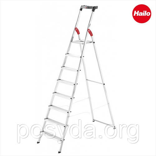 Драбина алюмінієва Hailo L60 Standard Line, 8 ступенів (8160807)
