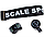 Міський двоколісний самокат "SCALE SPORTS SS-08 841149788" з ручним торозом і LED-ліхтариком (чорний), фото 5