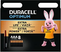 Батарейкащелочная Duracell AA (цена за 1 шт.) LR6 MN1500 OPTIMUM 8 шт.