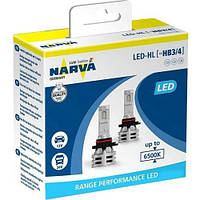 Автомобильная лампа Лампа NARVA світлодіодна 12V/24V 24W Hb3/4 Led New Range Performance Narva 6500K (2шт)