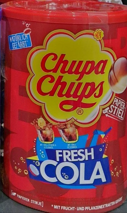 Льодяники на палочці Chupa Chups   Fresh Cola 100 шт.