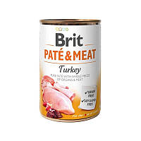 Brit Pate & Meat Turkey 400 г влажный корм для собак Брит (122720-23) LV