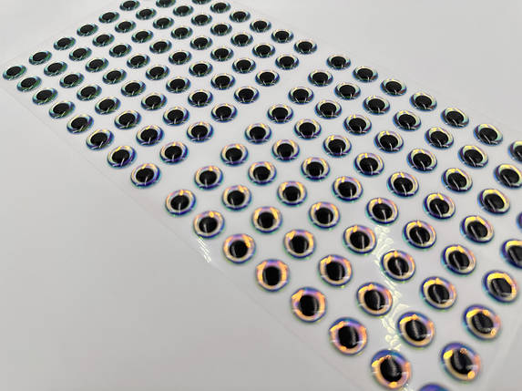 Очі, сілікон. Клейові. Діаметр 12 мм / 128шт, фото 2