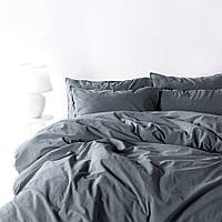 Комплект постільної білизни SoundSleep Stonewash dark gray євро сірий (МТ92370777) TM Textile Magic