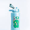 Набір пляшок для води з дозатором 0.3л 0.9л 2л Дракоша М'ятний, фото 3