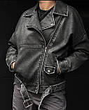 Куртка косуха еко-шкіра, фото 3