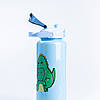 Набір пляшок для води з дозатором 0.3л 0.9л 2л Дракоша Синій, фото 2