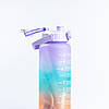 Набір пляшок для води з дозатором 0.3л 0.9л 2л Фіолетовий, фото 3