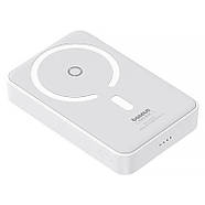 Зовнішній акумулятор з функцією підставки та підтримкою MagSafe BASEUS MagPro Magnetic 20W 5000mAh (білий), фото 3