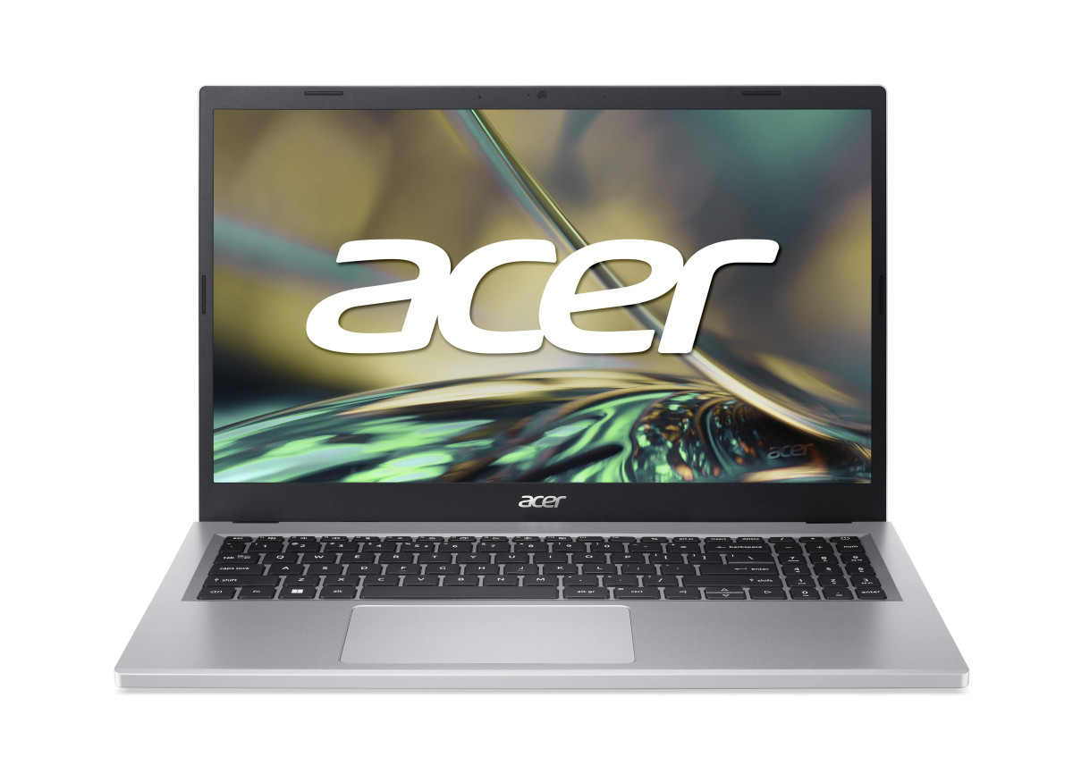 Acer Ноутбук Aspire 3 A315-510P 15.6" FHD IPS, Intel i3-N305, 16GB, F512GB, UMA, Lin, сріблястий