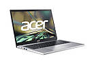 Acer Ноутбук Aspire 3 A315-510P 15.6" FHD IPS, Intel i3-N305, 16GB, F512GB, UMA, Lin, сріблястий, фото 3