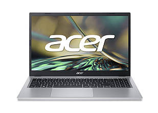 Acer Ноутбук Aspire 3 A315-510P 15.6" FHD, Intel P N200, 8GB, F256GB, UMA, Lin, сріблястий