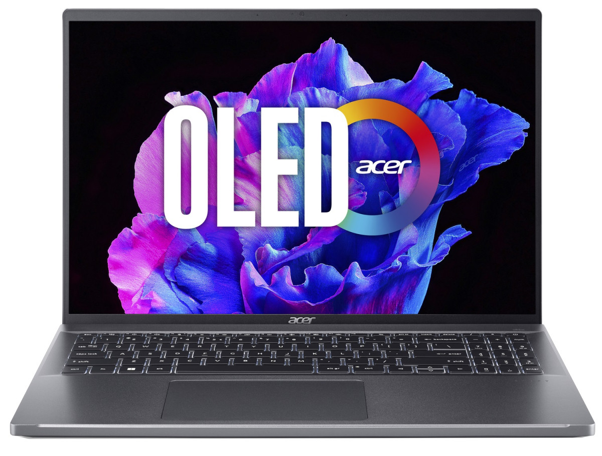 Acer Ноутбук Swift Go 16 SFG16-71 16 3.2K OLED, Intel i5-13500H, 16GB, F512GB, UMA, Win11, сірий