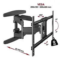 Кронштейн для телевизора 55"-85" наклонно-поворотный S65 кронштейн для телевизора 75 #кронштейн для тв