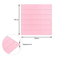 Самоклеюча 3D панель 700x700x4мм Рожеве дерево (379) SW-00001384