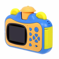 Детская камера 12 МП 1080P с функцией печати Детский фотоаппарат Синий