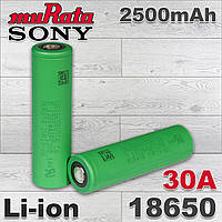 Аккумулятор 18650 Sony / Murata VTC5 2500 mAh, Li-Ion 3,7В, 30А (60A) - Высокотоковый, Япония.