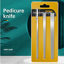 Інструменти для педикюру професійні (набір 3 ножі)
