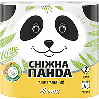 Туалетная бумага Снежная Панда Aroma 2 слоя 4 рулона