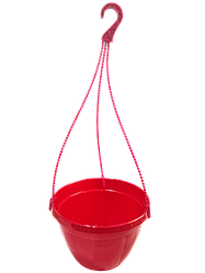 Підвісний горщик для квітів 3.7 л, малиновий (Україна)