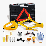 Набір 3 в1 електродомкрат 3 т + електрогайковерт + компресор ZS3SJ-BC 12V, фото 8