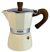 Гейзерна кавоварка турка MAGIO MG-1007 кавник гейзерного типу на 3 порції еспресо 150 мл