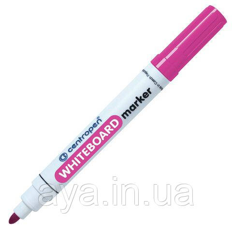 Маркер для дошки Centropen Whiteboard, 2,5мм, рожевий, 8559