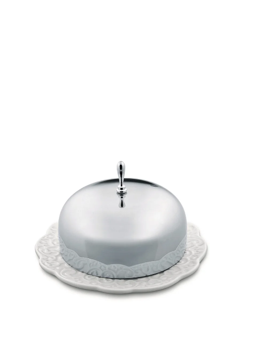 Маслянка Alessi Dressed 12х7 см біла