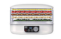 Электросушилка для овощей и фруктов с дисплеем 250Вт дегидратор для мяса и рыбы бытовые сушильные аппараты