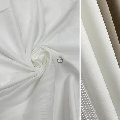 Тканина для штор однотонна мікровелюр, турецька шторна тканина на відріз Білий