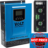 Гибридный инвертор VOLT Sinus Pro Ultra 2000 12/230V (1000/2000W) + 60A MPPT (75V)