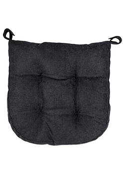 Подушка на стілець 40х40см квадратна на липучках для садових стільців тканина
