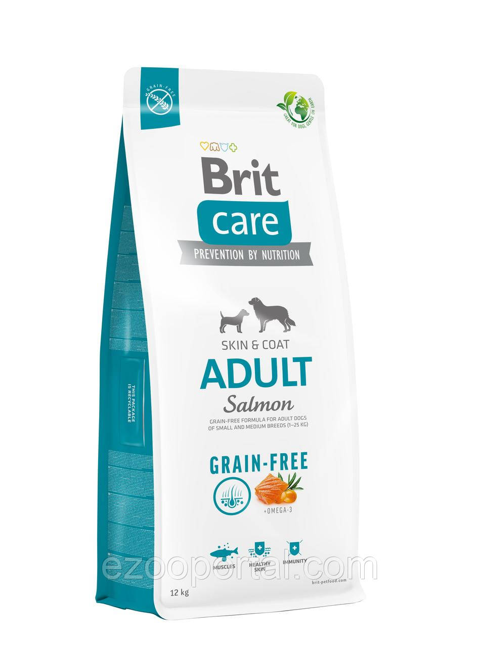 Brit Care Dog Grain-free Adult сухий корм для собак малих і середніх порід беззерновий з лососем 12кг
