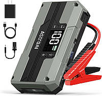 Автомобильное пусковое устройство AstroAI T8 2500А Jump Starter, для бензиновых и дизельных двигателей, Grey