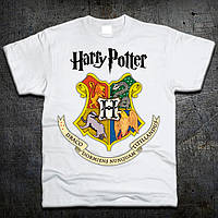 Футболка Fruit of the Loom Хогвартс Гарри Поттер Hogwarts Harry Potter Белый M (4194116) KM, код: 7584119