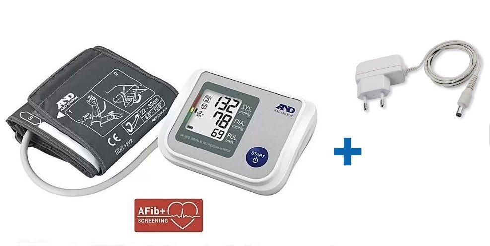 Тонометр AND UA-767s AFIB+ з адаптером автоматичний на плече гарантія 10 років