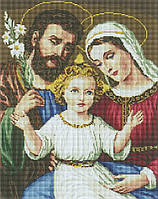 Алмазна мозаїка на підрамнику з дерев'яною основою "Святе сімейство" 40х50 см OSF 010
