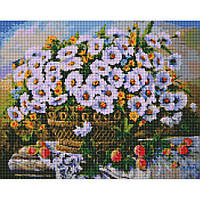 Алмазная мозаика "Летние цветы" Идейка AMO7330 40х50см