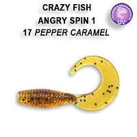 Силикон Crazy Fish твистер (вкус кальмар) длина 2.5cm вес 0.22g
