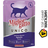 Влажный корм Morando Migliorgatto Unico с ягнятиной, 85г (8007520014328)