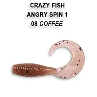 Силикон Crazy Fish твистер (вкус кальмар) длина 2.5cm вес 0.22g