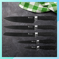 Кухонні ножі та підставки UNIQUE Ніж для чищення картоплі овочів Ножі та приладдя 5 предметів