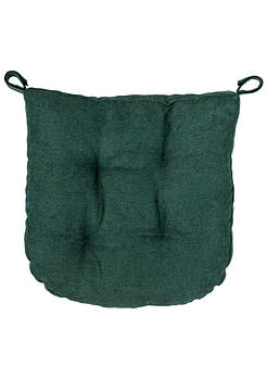 Подушка на стілець 40х40см квадратна на липучках для садових стільців тканина Смарагдовий