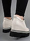 Туфлі жіночі білі на прихованій танкетці Т1795, фото 2