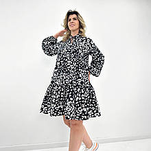 Легка жіноча сукня у стилі оверсайз "Lichi" | Батал